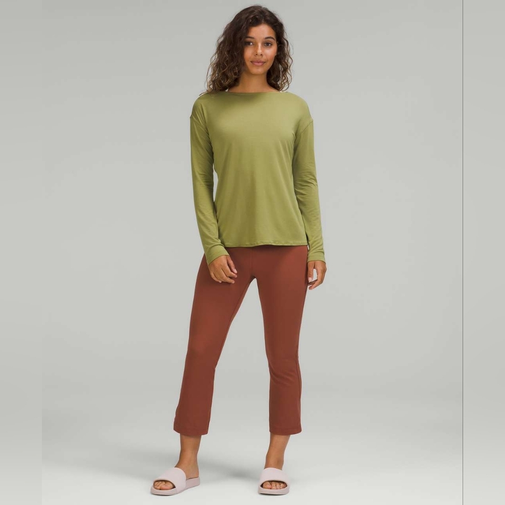 Lululemon Modal-Blend Open-Back Long Sleeve Shirt